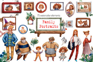 Family Portraits Watercolor Clip Art Review