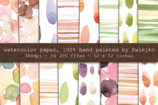 Hand Painted Watercolor Backgrounds & Illustrations