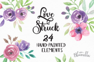 Love Struck Purple Watercolor Flower Set Review