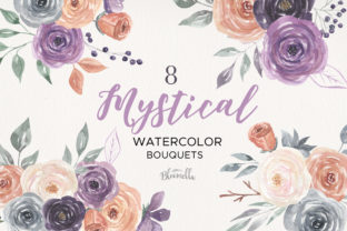 Mystical Watercolor 8 Clipart Bouquets Review