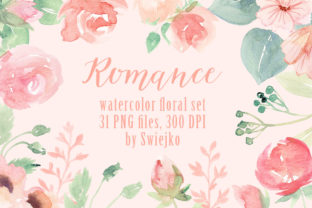 Romantic Watercolor Flowers Illustrations