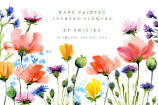 Watercolor Country Flowers I: A Designer Review