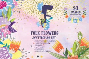 Watercolor Folk Flowers Summer Set Review