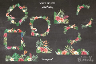 Watercolor Frame Set Tropical Floral Review