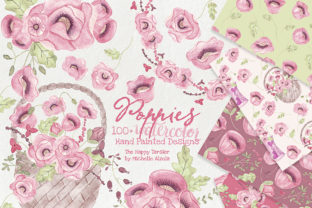 Watercolor Poppies Red Illustrations Review